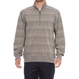 Arnold Palmer Boca West Golf Shirt Long Sleeve Zip Neck Sand size XL NWT $70